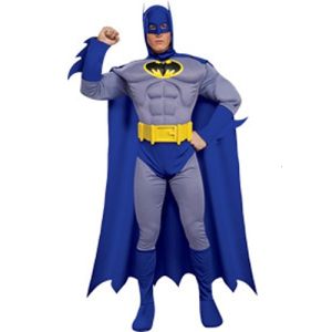 Mens Deluxe Adult Batman Muscle Costume