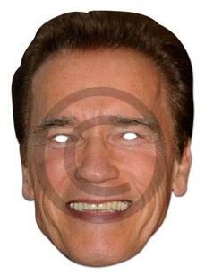 Arnold Schwarzenegger Mask - Celebrity Card Mask - Terminator