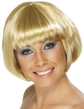 Ladies Babe Bob Fancy Dress Wig Blonde