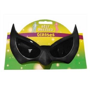 Halloween Bat Glasses - Black