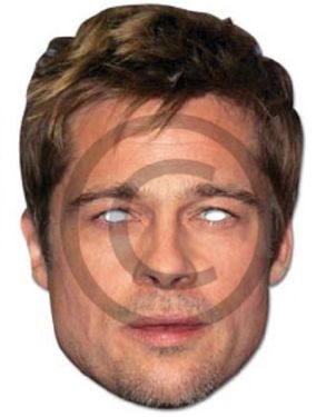 Celebrity Fancy Dress Mask - Brad Pitt Mask