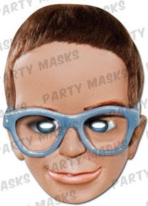 Thunderbirds Fancy Dress Mask - Brains Card Mask