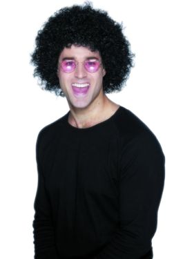 Unisex Budget Curly Afro Fancy Dress Wig - Black