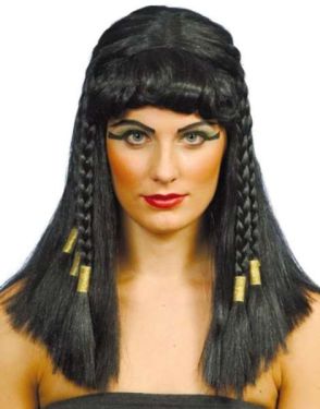 Ladies Egyptian Cleopatra Wig - Black