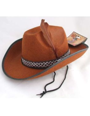 Cowboy Fancy Dress - Deluxe Dallas Hat - Brown