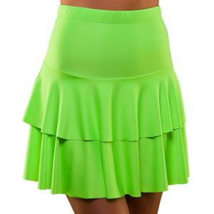 1980s Fancy Dress Neon Ra Ra Skirt - Green