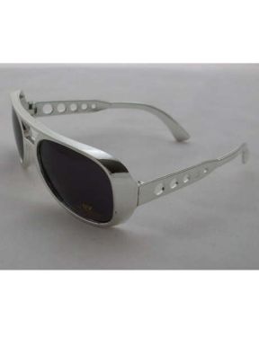 Elvis Fancy Dress Silver Coloured Sunglasses