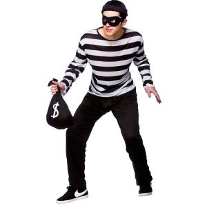 Mens Burglar Robber Costume