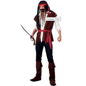 Mens Caribbean Pirate Costume