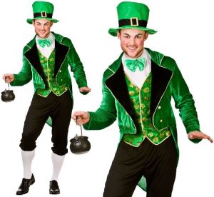 Mens Deluxe Leprechaun St Patricks Day Costume