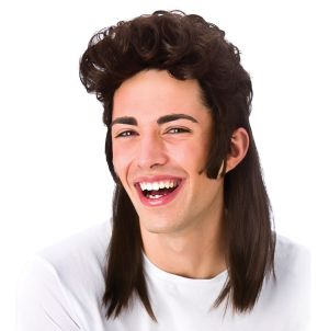 Brown Long Mullet Wig