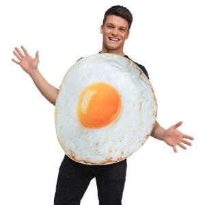 Adult Fried Egg Tabard Fancy Dress Costume