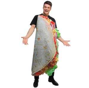 Adult Mexican Taco Tabard Fancy Dress Costume