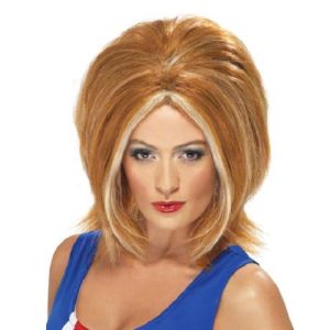 Ladies 90s Ginger Girl Power Wig 