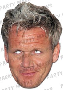 Celebrity Fancy Dress Mask - Gordon Ramsay Card Mask