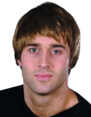 Mens Fancy Dress Guy Wig - Brown