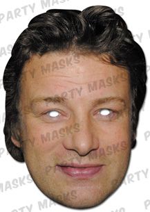 Celebrity Fancy Dress Mask - Jamie Oliver Card Mask