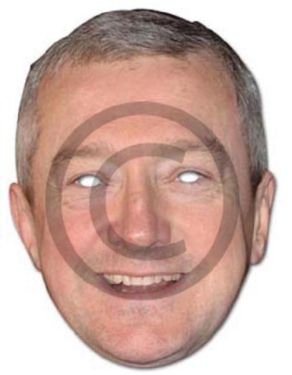 Celebrity Fancy Dress Mask - Louis Walsh Card Mask