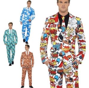 Mens Stand Out Suit - 4 Designs - M & L