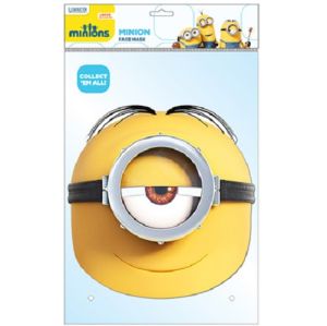 Licensed Minion Stuart Fancy Dress Card Mask