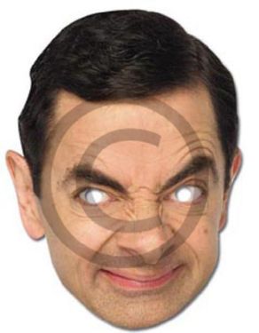 Licensed Celebrity Mr Bean Card Mask