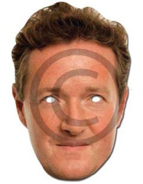 Celebrity Fancy Dress Mask - Piers Morgan Card Mask