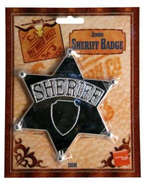 Cowboy Fancy Dress Sheriff Badge