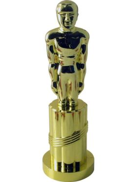 Movie award Statue Gold Coloured