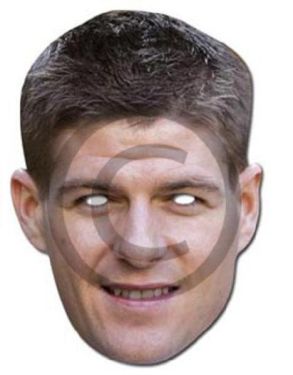 Celebrity Fancy Dress Mask - Steven Gerrard Card Mask