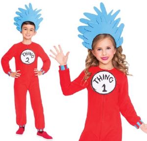 Childs Dr Seuss Thing 1 or 2 Costume