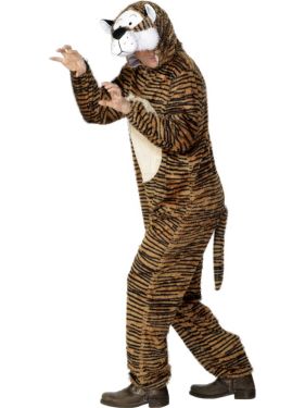 Adult Fancy Dress - Tiger Costume - Animal Suit - 38/42" Chest