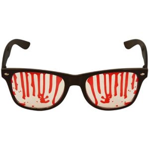 Halloween Geek Glasses with Blood Drips