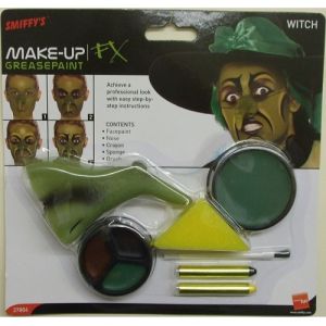 Smiffys Witch Face Paint Fancy Dress Make Up Kit