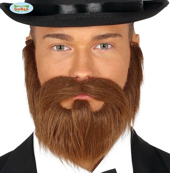 Mens Brown fancy Dress Beard