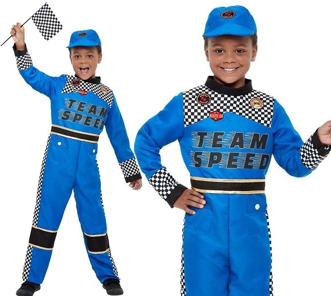 Childs Racing Driver Fancy Dress Costume by Doodys Fancy Dress Bradford