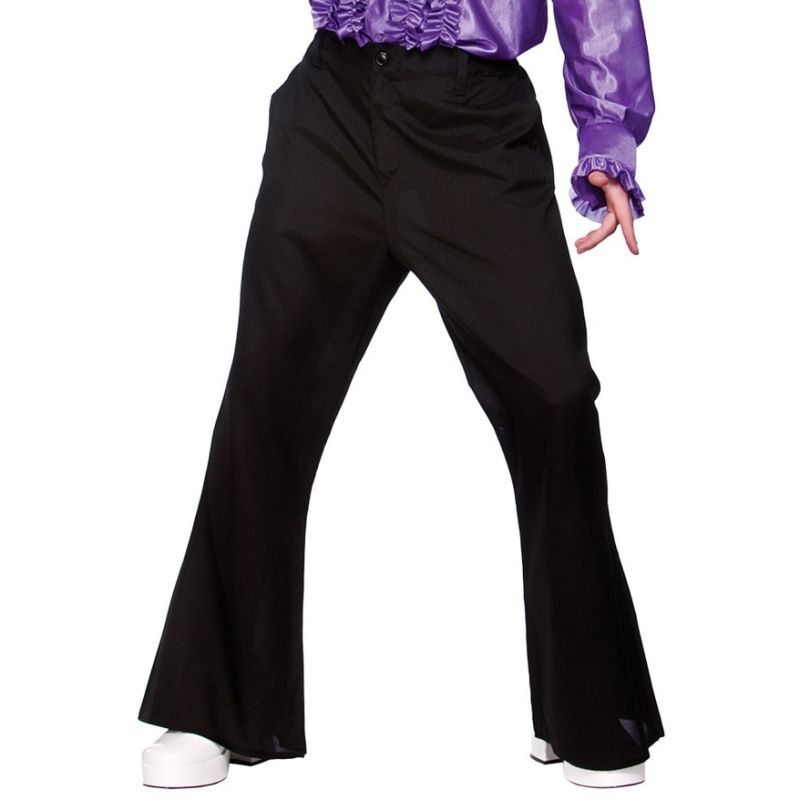 Mens 70s Disco Fancy Dress Flares