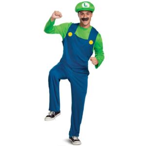 Adult Super Mario Luigi Fancy Dress Costume