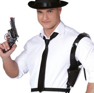 Police fancy dress holster & gun