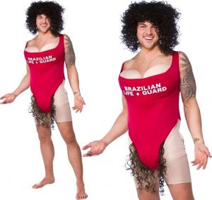 Mens Scary Mary Lifeguard Costume