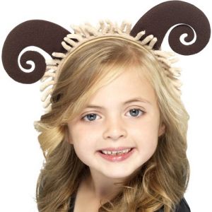 Childrens Sheep Horns on Headband