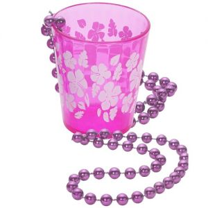 Hen Party Shot Glass with Bead Necklace