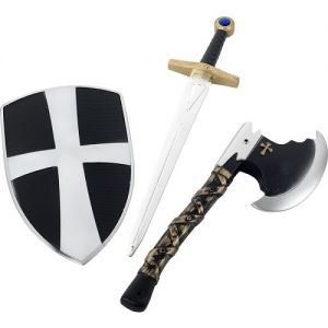 Crusader Knight Shield & Sword Set