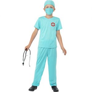 Childrens Surgeon Fancy Dress Costume - Blue - S, M or L