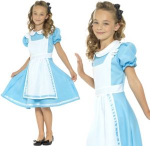 Girls Wonderland Princess Alice Costume 