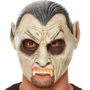 Mens Overhead Vampire Dracula Mask