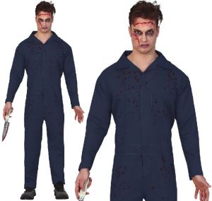 Men's Murderer Boiler Suit Costume