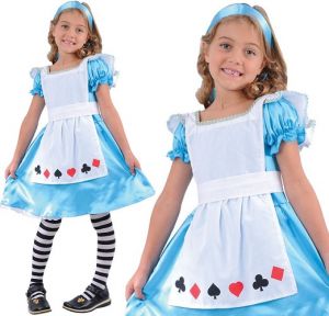 Girls Storybook Alice Fancy Dress Costume