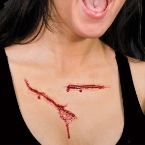 Halloween Woochie Slash Set Latex Scars