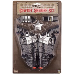 7 Piece Cowboy Revolver Gun Set