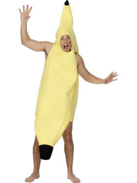 Adult Banana Fancy Dress Costume - One Size